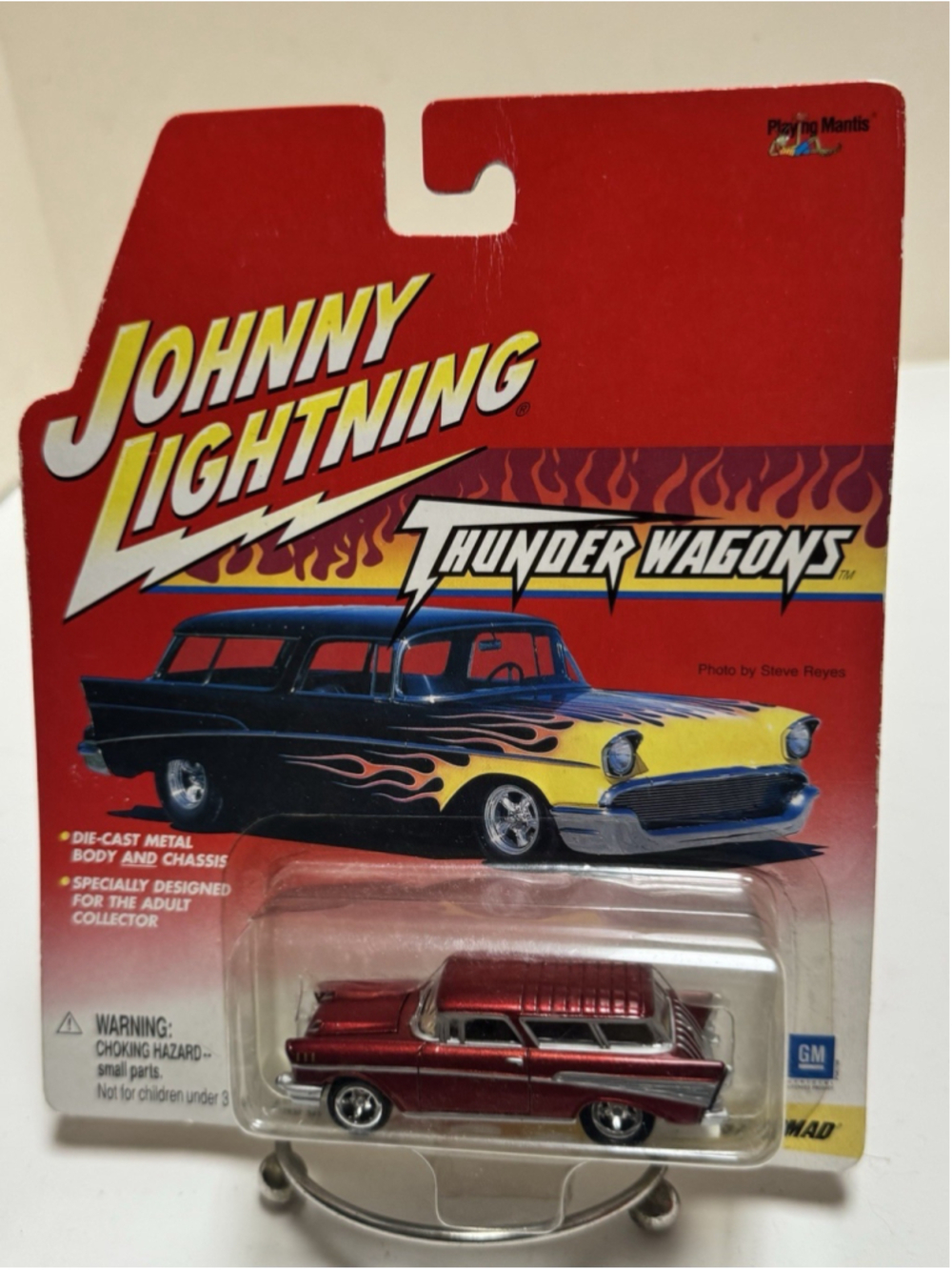 Johnny Lightning Thunder Wagons Custom 57 Chevy Nomad Red MOC VHTF 1:64 2001